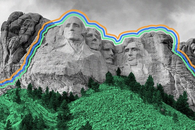 The Mt. Rushmore faces