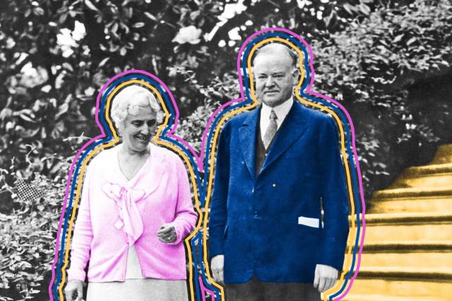 First Lady Lou Henry Hoover and President Herbert Hoover