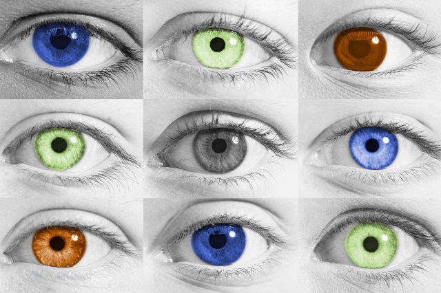 Assortment of eyes in different colors
